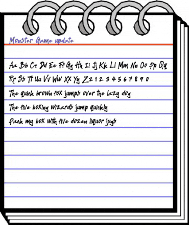 Monster Game Monster Game animated font preview