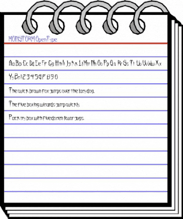 MONSTORM Regular animated font preview