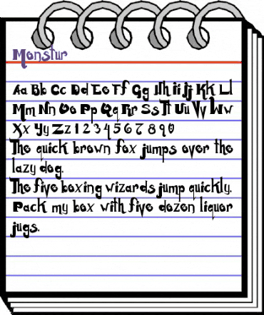 Monstur Regular animated font preview