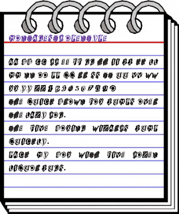 Montage Std Regular animated font preview