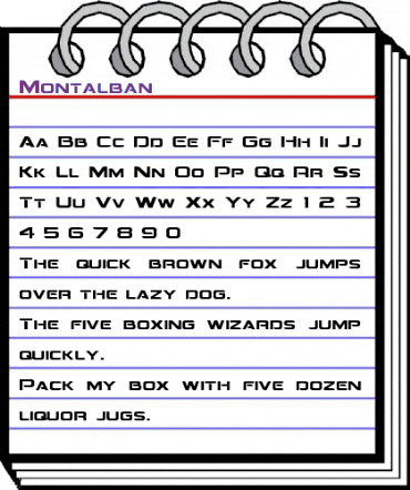 Montalban Regular animated font preview