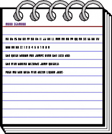 Moog Schmoog Regular animated font preview