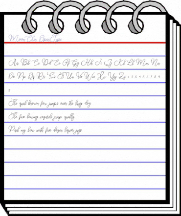Moon Chin Regular animated font preview Moon Chin Regular animated font preview