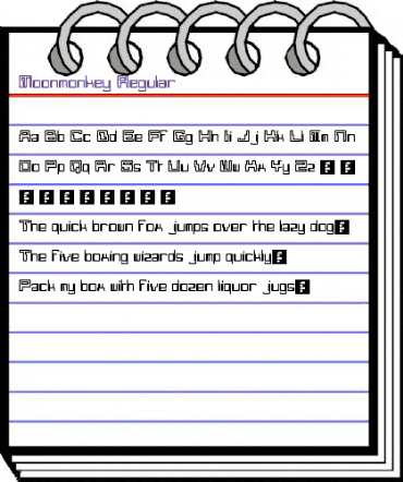 Moonmonkey Regular animated font preview