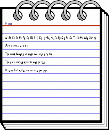 Moons Regular animated font preview