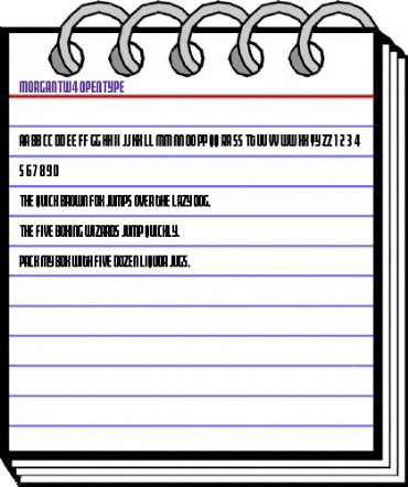 MorganTw4 Regular animated font preview