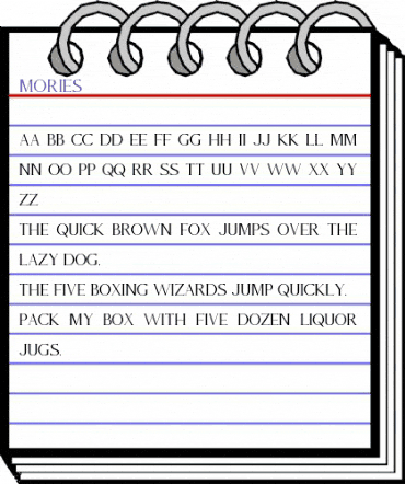 Mories Regular animated font preview