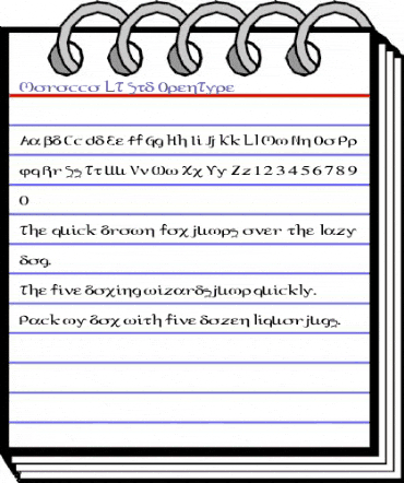 TG Morocco Regular animated font preview TG Morocco Regular animated font preview