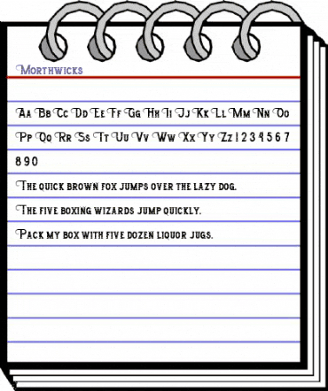 Morthwicks Regular animated font preview