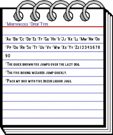 Morthwicks Regular animated font preview