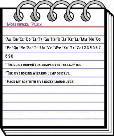 Morthwicks Plain animated font preview