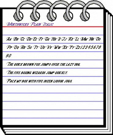 Morthwicks Plain Italic animated font preview Morthwicks Plain Italic animated font preview