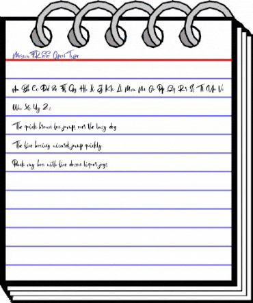 Mosem FREE Regular animated font preview