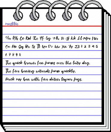 mosttie Regular animated font preview mosttie Regular animated font preview