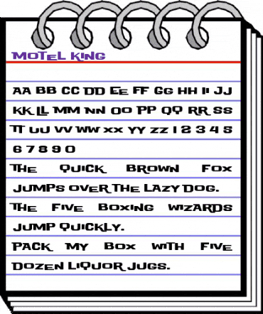 Motel King Medium animated font preview