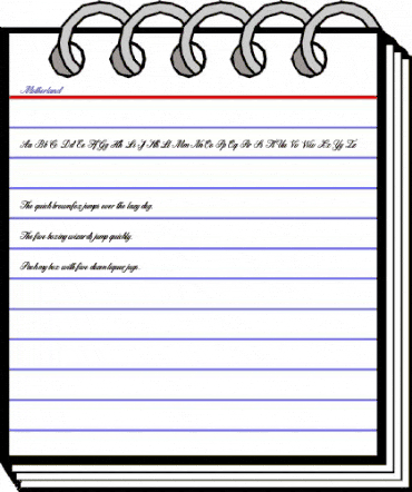 Motherland Regular animated font preview