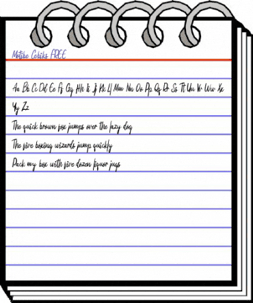 Motibe Cebiks FREE Regular animated font preview