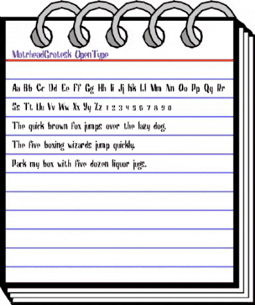 Motrhead Grotesk animated font preview