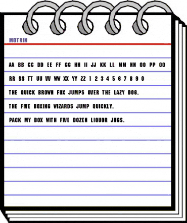 Machine-Light Regular animated font preview