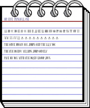 Mr Fink Regular animated font preview