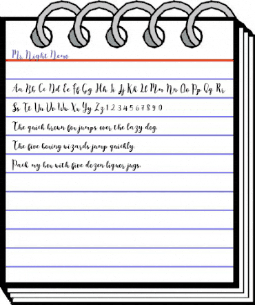 Mr. Night Regular animated font preview