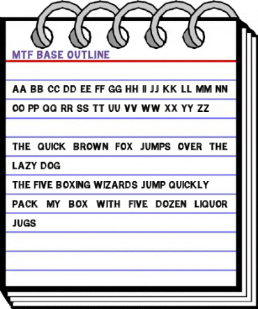 MTF Base Outline Regular animated font preview MTF Base Outline Regular animated font preview