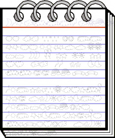 MTF Sweet Sky Dings Regular animated font preview