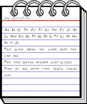 MU Regular animated font preview