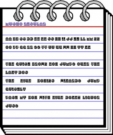 Mucho Regular animated font preview