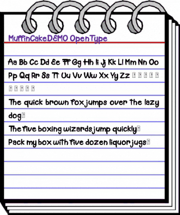 Muffin Cake DEMO Regular animated font preview