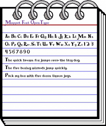 Muppet Font Regular animated font preview