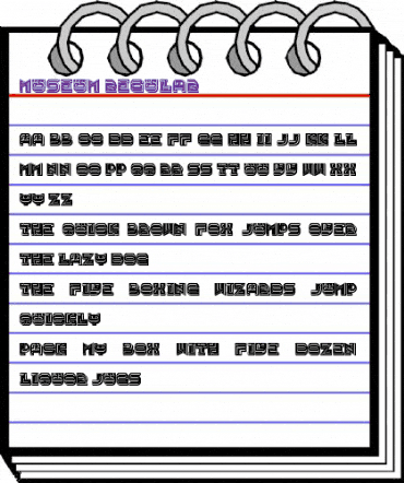 Museum Regular animated font preview