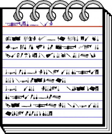 music tfb Regular animated font preview