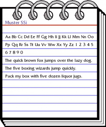 Muster SSi Regular animated font preview