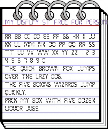 My Display St Regular animated font preview
