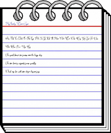 My Lovely Regular animated font preview