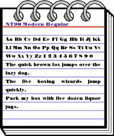 N790-Modern Regular animated font preview N790-Modern Regular animated font preview
