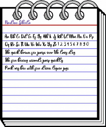 Nadine Sheila Regular animated font preview Nadine Sheila Regular animated font preview