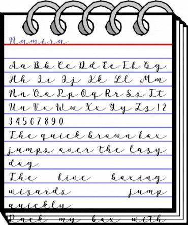 Namira Regular animated font preview Namira Regular animated font preview