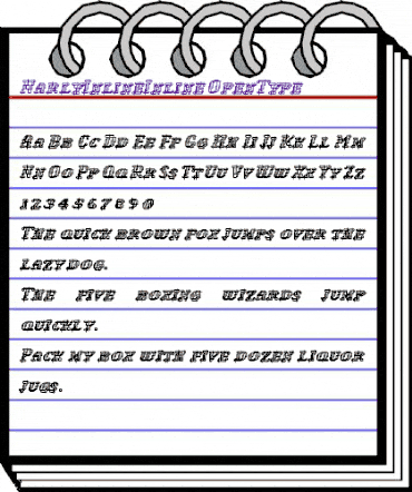 NarlyInline Regular animated font preview NarlyInline Regular animated font preview