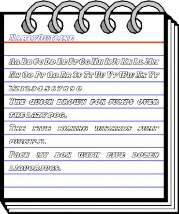 NarlyOutline Roman animated font preview NarlyOutline Roman animated font preview