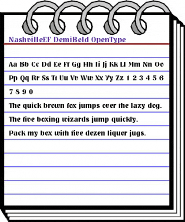 NashvilleEF DemiBold animated font preview NashvilleEF DemiBold animated font preview