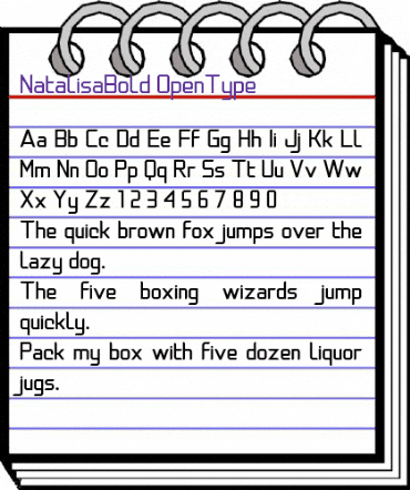 Natalisa Bold Demo Bold animated font preview