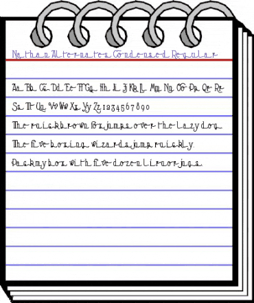 Nathan Alternates Condensed Condensed Regular animated font preview Nathan Alternates Condensed Condensed Regular animated font preview
