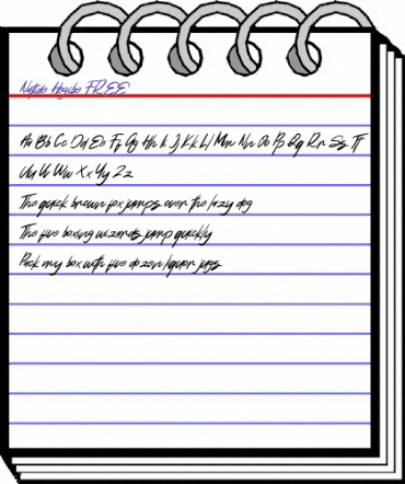 Natide Hegibe FREE Regular animated font preview