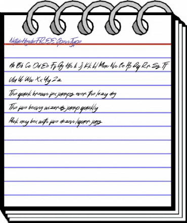 Natide Hegibe FREE Regular animated font preview