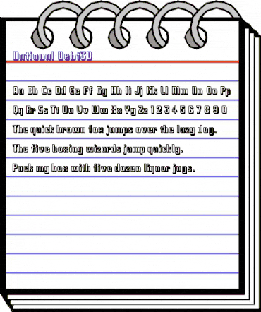 National Debt3D Regular animated font preview National Debt3D Regular animated font preview