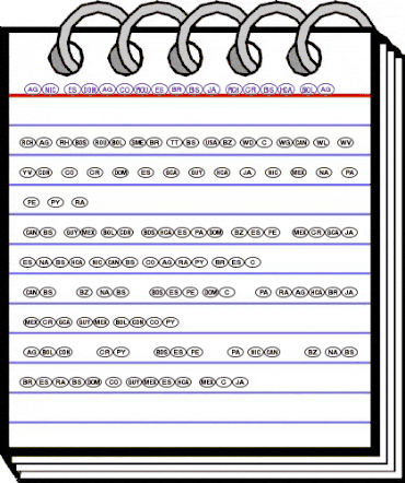 NationalCodes Light animated font preview