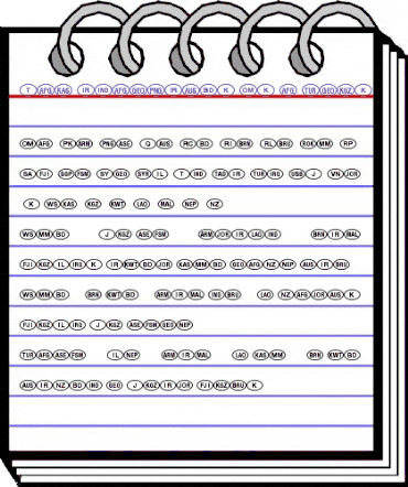 NationalCodes Light animated font preview NationalCodes Light animated font preview