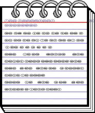 NationalCodes Asia Plus animated font preview NationalCodes Asia Plus animated font preview